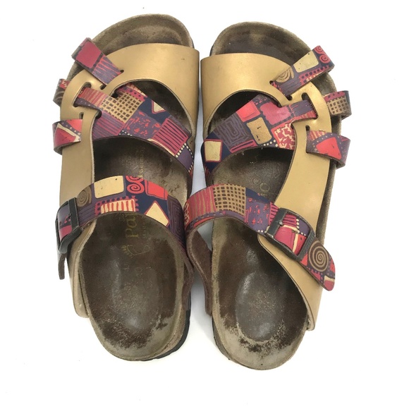 Birkenstock Papillio Graphic Metallic Sandals - Picture 1 of 5